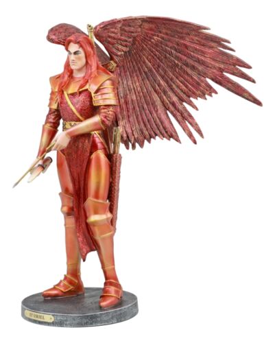 Ebros Gift Large Archangel Saint Uriel With Bow And Arrow Statue Light Of God Catholic Art