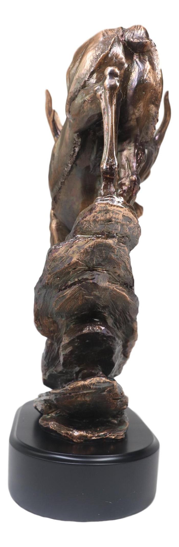Ebros Gift Large Bellowing Wapiti Bull Elk Deer Rustic Bronze Electroplated Finish Statue