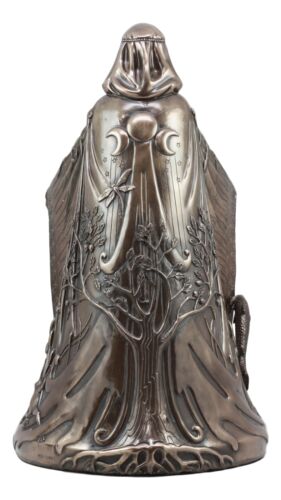 Ebros Gift Large Bronzed Maxine Miller Celtic Triple Goddess Danu With Cauldron Statue 16"H