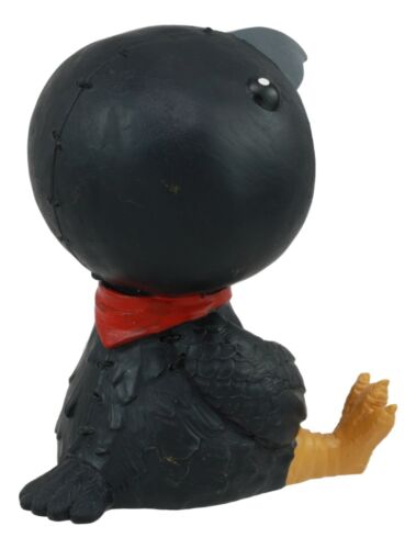 Ebros Gift Large Furrybones Raven Suit Leopold Skeleton Statue 3.5"H Raven Crow Furry Bones