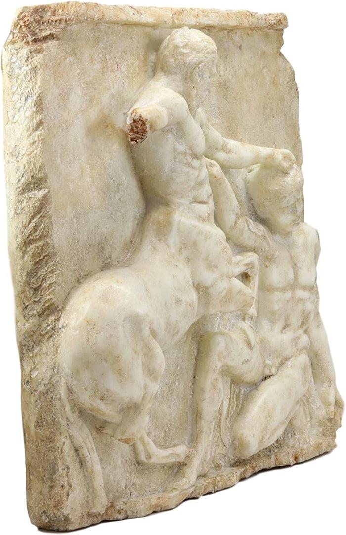 Ebros Gift Large Greek God Mortal Combat Centaur And Lapiths Metope Wall Decor Plaque 16"H