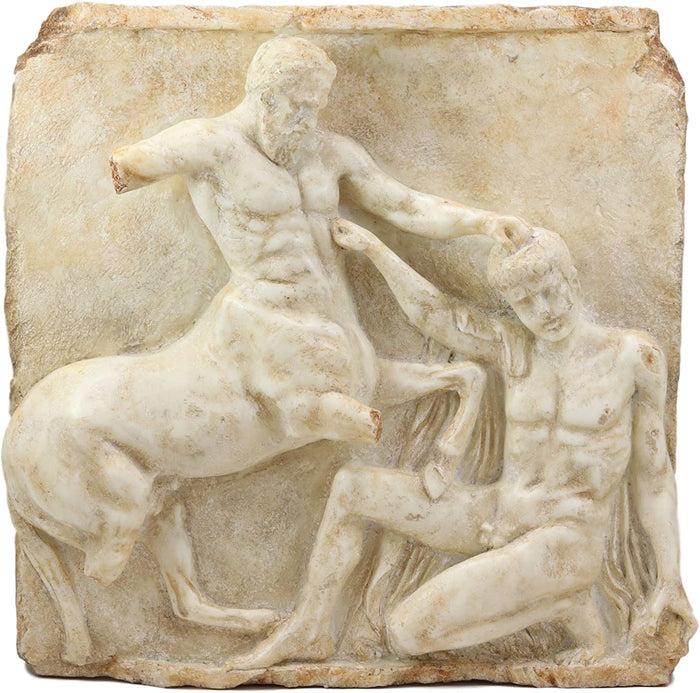 Ebros Gift Large Greek God Mortal Combat Centaur And Lapiths Metope Wall Decor Plaque 16"H