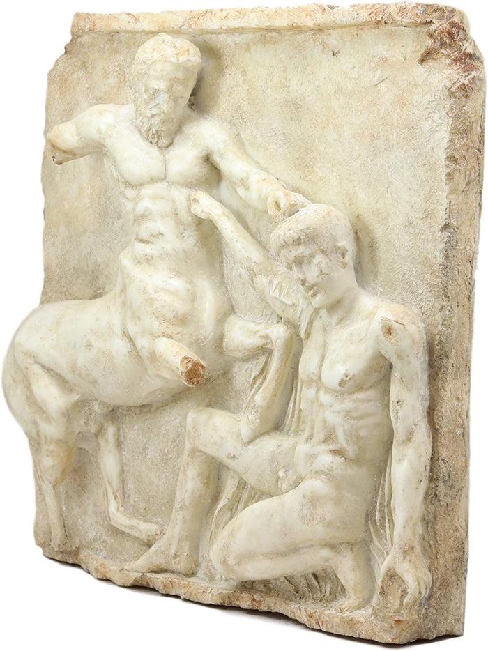 ebros gift Large Greek God Mortal Combat Centaur And Lapiths Metope Wall Decor Plaque 16"H
