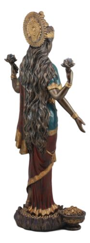Ebros Gift Large Hindu Goddess Of Prosperity And Wisdom Lakshmi Shri Thirumagal Statue 20"H
