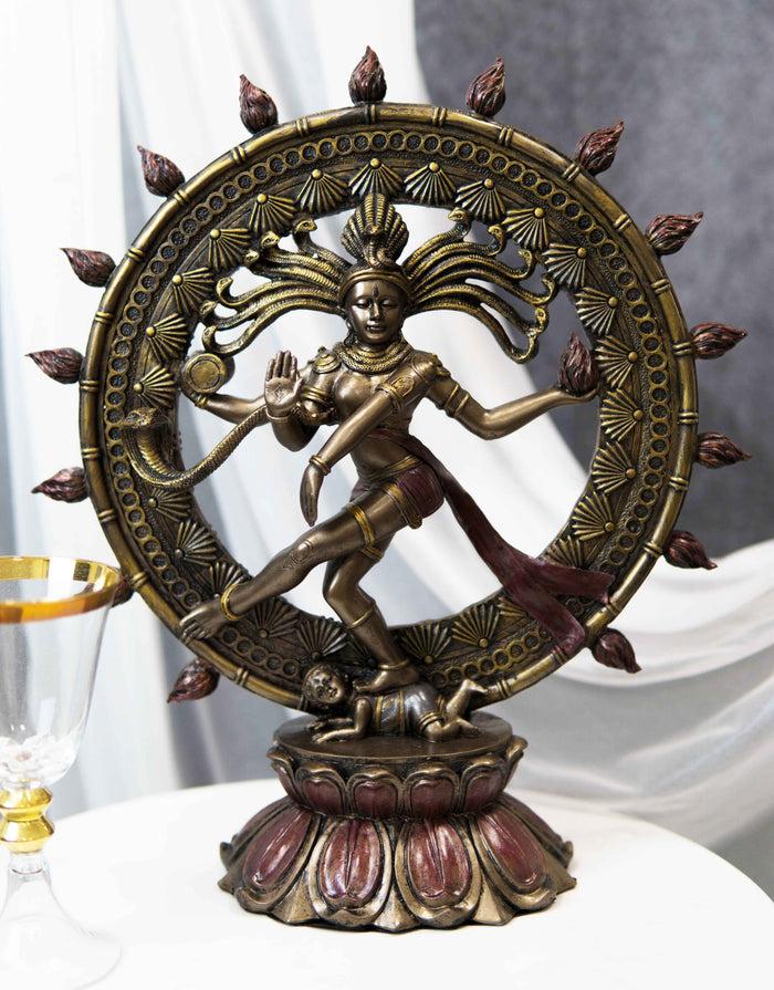 ebros gift Large Hindu Supreme God Shiva Nataraja Statue 15"H Cosmic Divine Dancer Tandava