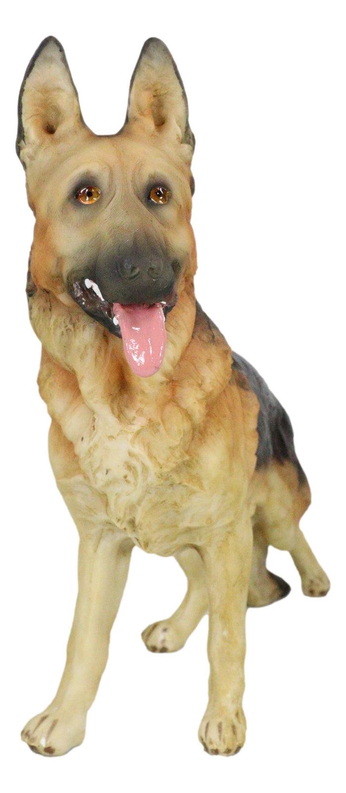 Ebros Gift Large Lifelike Realistic Canine German Shepherd Police Dog Pet Pal Figurine