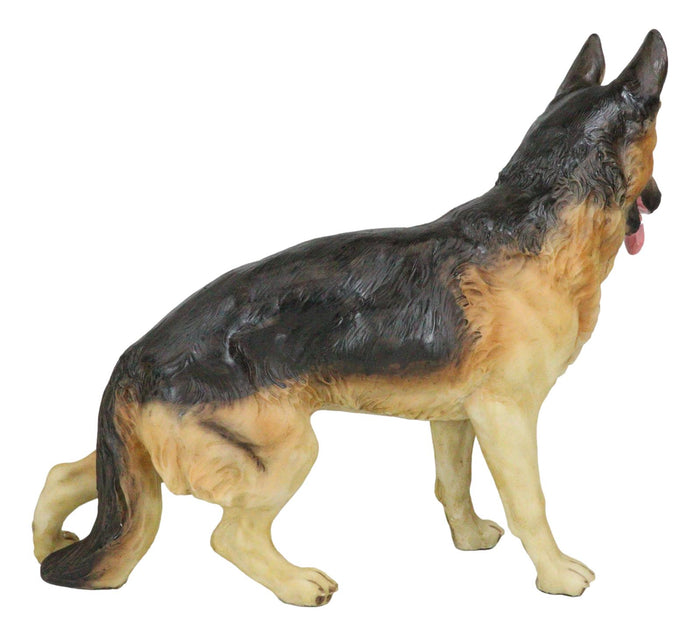 Ebros Gift Large Lifelike Realistic Canine German Shepherd Police Dog Pet Pal Figurine