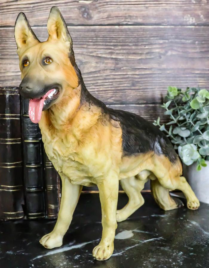 ebros gift Large Lifelike Realistic Canine German Shepherd Police Dog Pet Pal Figurine