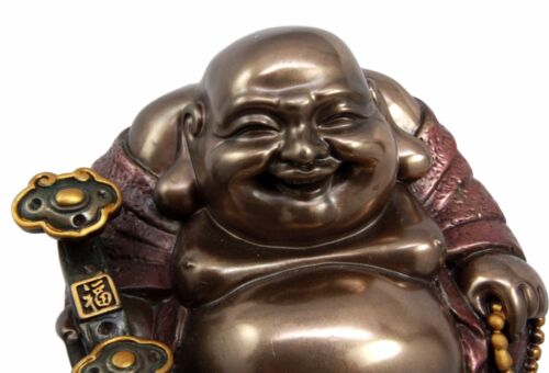 Ebros Gift Large Lucky Buddha Zen Monk Of Wealth Prosperity Hotei Dharma Figurine Talisman