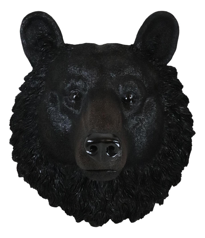 Ebros Gift Large Magnificent Black Bear Wall Head Taxidermy Replica Decor Plaque 23"Tall