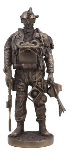 Ebros Gift Large Military Navy Seal Statue 12.75"Tall Special Task Force Unit Soldier