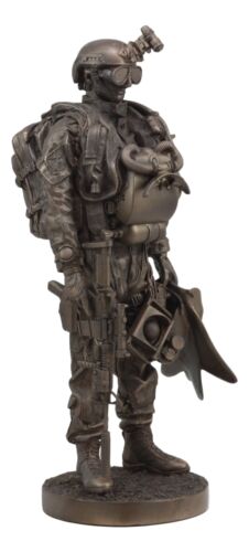 Ebros Gift Large Military Navy Seal Statue 12.75"Tall Special Task Force Unit Soldier