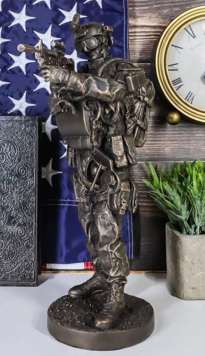 ebros gift Large Modern Warfare Covert Operation Navy Seal Commando Statue Night Mission