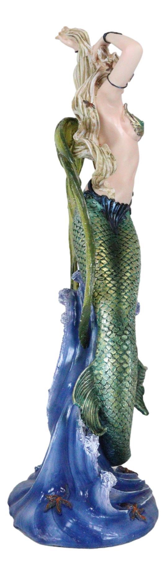 Ebros Gift Large Nautical Ocean Dancing Mermaid Statue 26"H Goddess Venus Rising Figurine