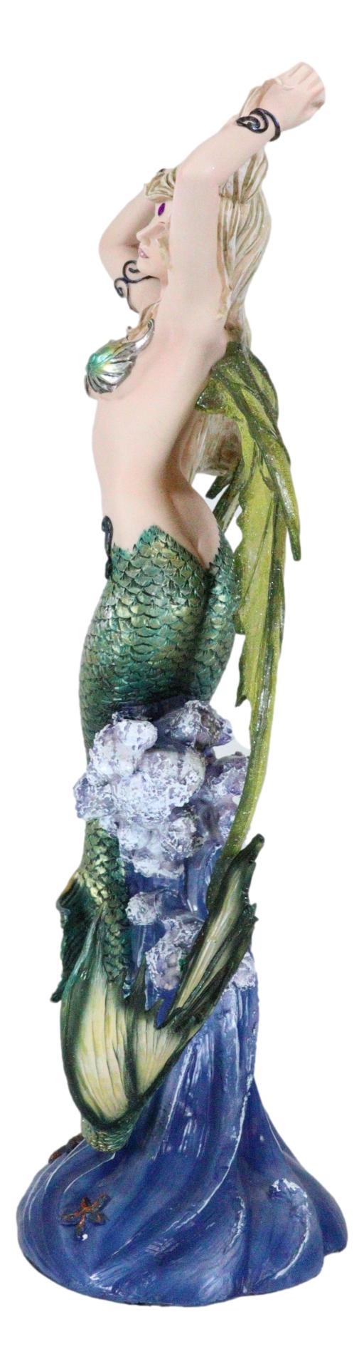 Ebros Gift Large Nautical Ocean Dancing Mermaid Statue 26"H Goddess Venus Rising Figurine
