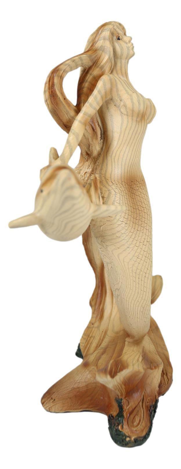 Ebros Gift Large Ocean Mermaid Princess With Dolphin Friend Figurine Coastal Marine Statue