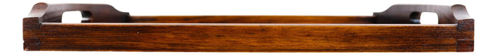 Ebros Gift Large Premium Solid Wood Breakfast Butler Tray Platter With Handles 17.5"X10.5"