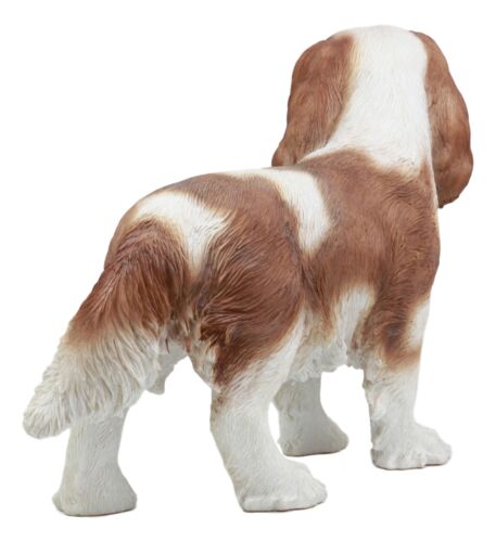 Ebros Gift Large Realistic Adorable Cavalier King Charles Spaniel Dog Statue 16"Long