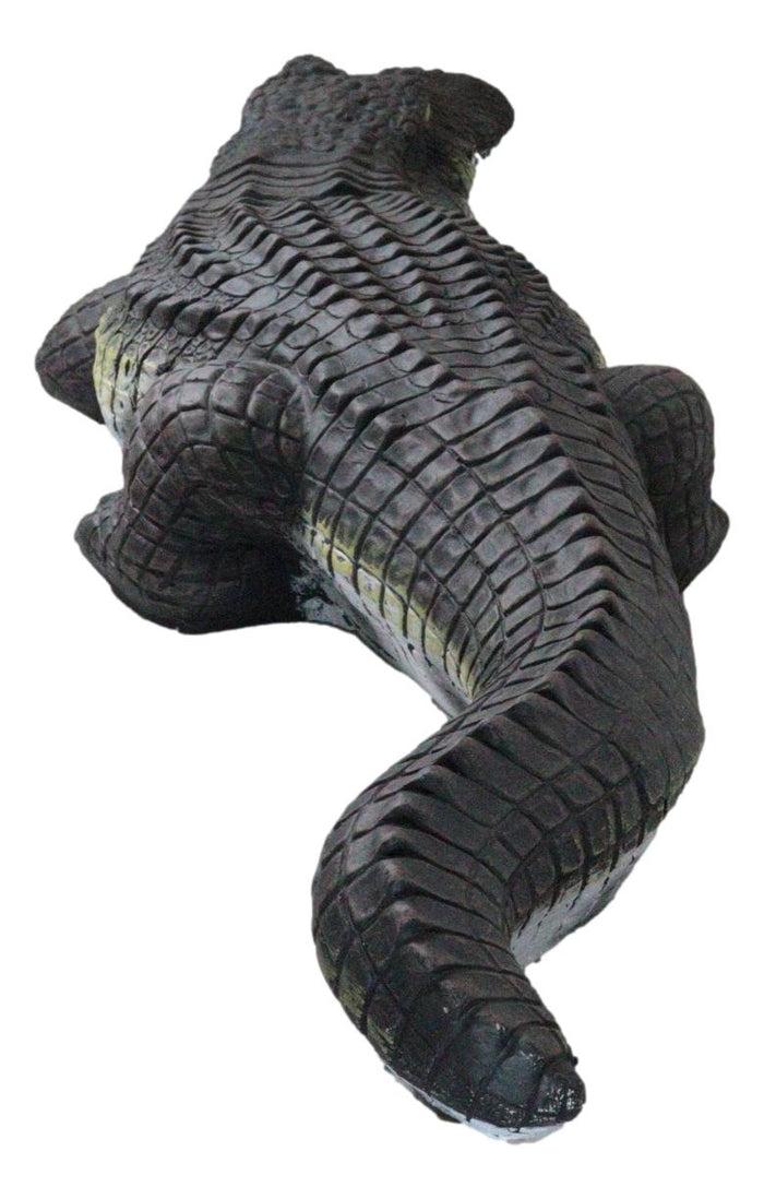Ebros Gift Large Realistic Prowling Alligator Crocodile Yard Garden Home Statue 39" Long
