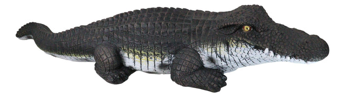 Ebros Gift Large Realistic Prowling Alligator Crocodile Yard Garden Home Statue 39" Long