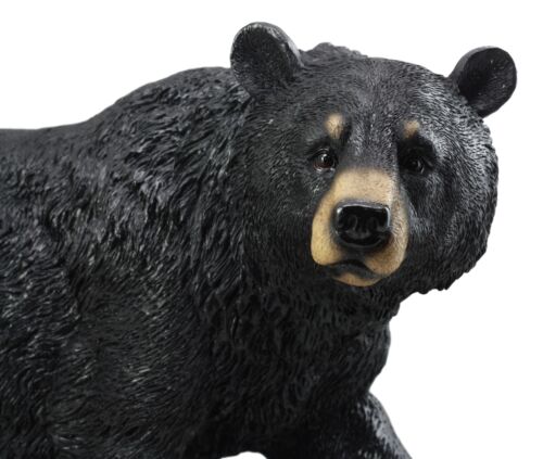 Ebros Gift Large Realistic Strolling Black Bear Statue 16.5"L Rustic Cabin Decor Figurine