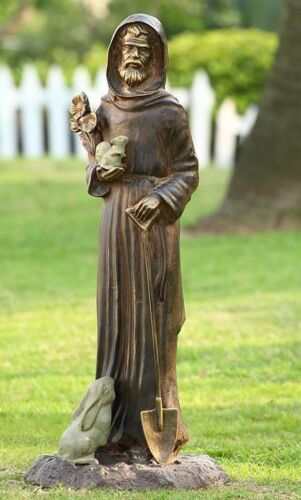 ebros gift Large Saint Francis of Assisi Patron Saint of Animals and Nature Garden Statue