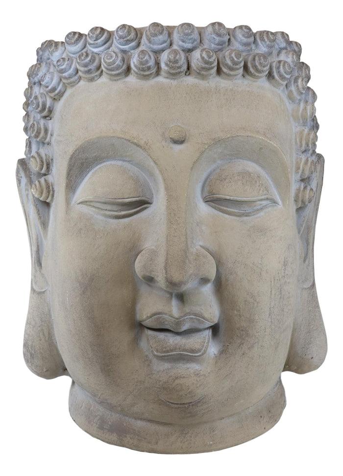 Ebros Gift Large Shakyamuni Buddha Gautama Head Flower Plants Vase Planter Statue 20"H