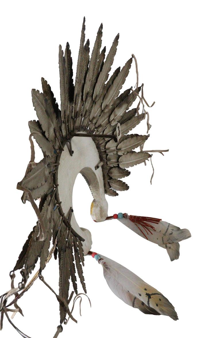 Ebros Gift Large Southwest Indian Tribal Chief Headdress War Bonnet W/ Feathers Wall Decor