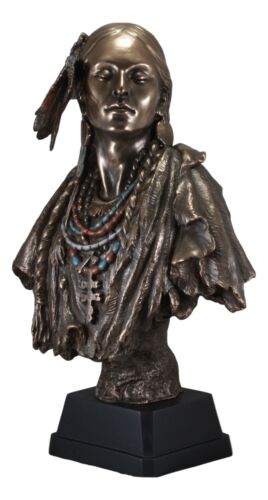 Ebros Gift Large Tribal Indian Princess With Eagle Feather Headdress Statue 21 Inches Tall