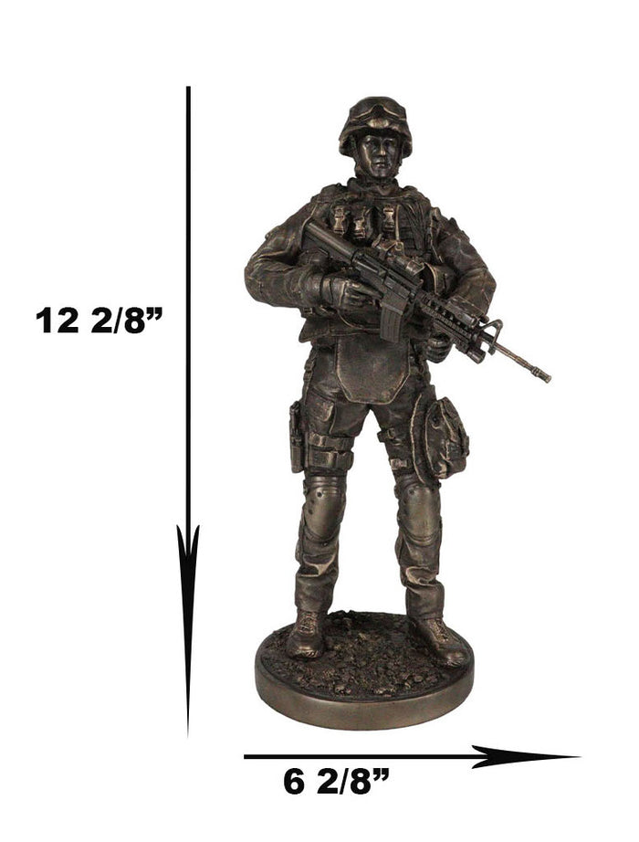 Ebros Gift Large US Military Covert Night Mission War Soldier Rifleman Infantry Statue
