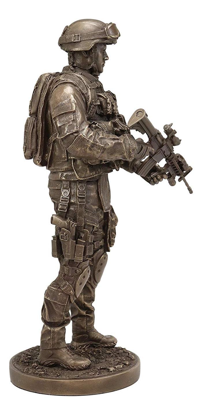 Ebros Gift Large US Military Covert Night Mission War Soldier Rifleman Infantry Statue