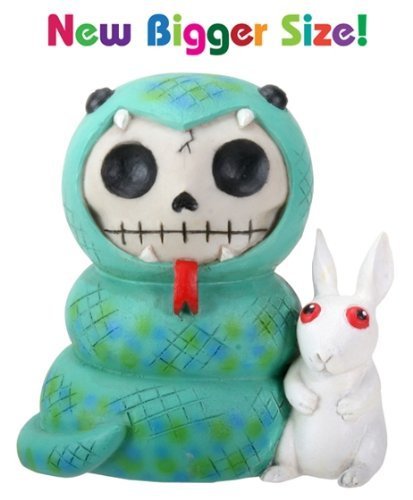 ebros gift Larger 3.5 Inch Furry Bones Stevie In Anaconda Suit with Pet Rabbit Figurine