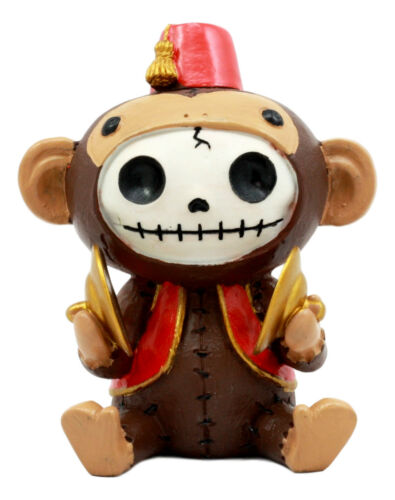 Ebros Gift Larger Furry Bones Circus Fez Monkey Skeleton Monster Collectible Figurine