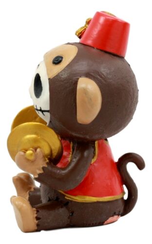 Ebros Gift Larger Furry Bones Circus Fez Monkey Skeleton Monster Collectible Figurine