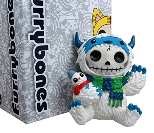 Ebros Gift Larger Furry Bones Himalayan Ape Man Yeti Skeleton Collectible Figurine 4"H