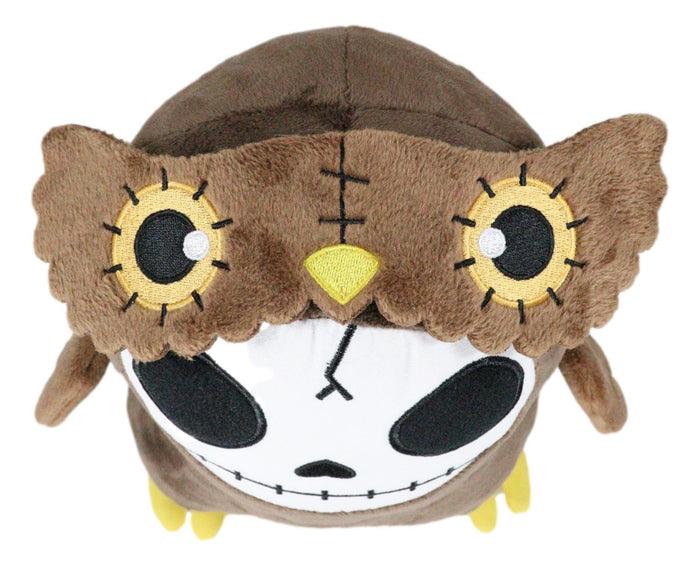 Ebros Gift Larger Furry Bones Skeleton Hootie The Brown Owl Plush Doll Stuffed Collectible