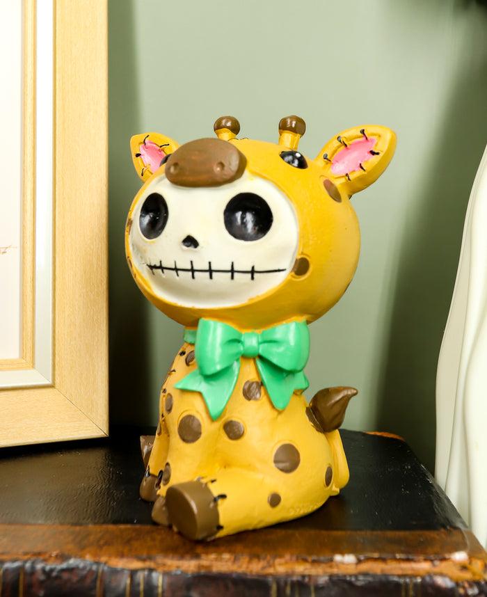 Ebros Gift Larger Furrybones Brown Polkadot Giraffe Cute Skeleton Monster Figurine