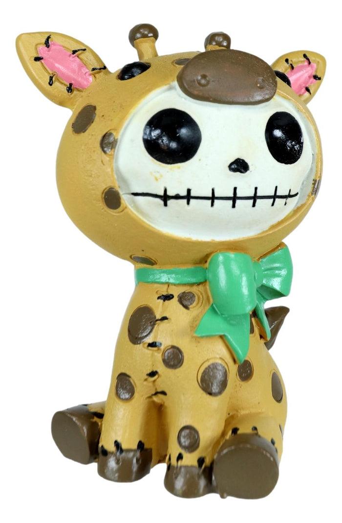 Ebros Gift Larger Furrybones Brown Polkadot Giraffe Cute Skeleton Monster Figurine