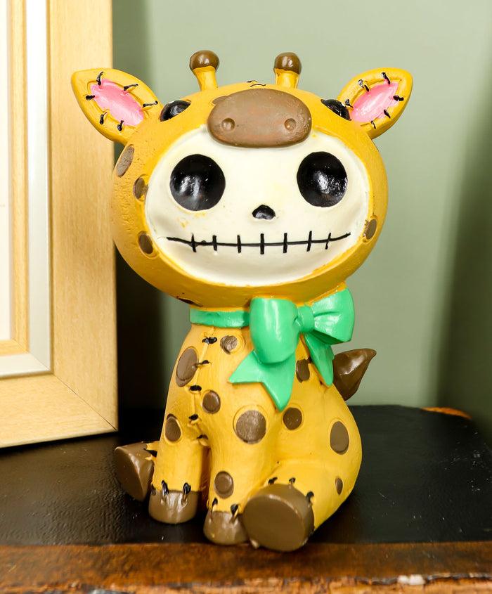 ebros gift Larger Furrybones Brown Polkadot Giraffe Cute Skeleton Monster Figurine
