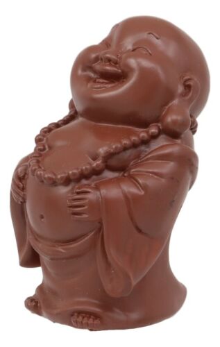 Ebros Gift Laughing Buddha Rubbing Fat Belly Feng Shui Bodhissatva Maitreya Mini Figurine