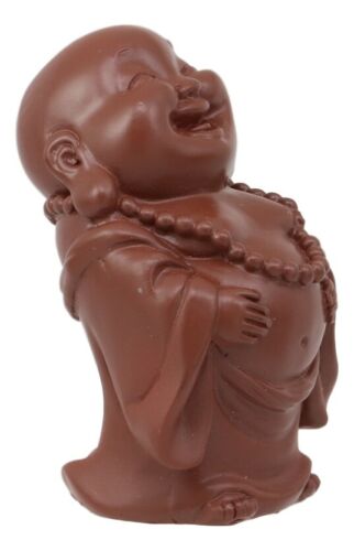 Ebros Gift Laughing Buddha Rubbing Fat Belly Feng Shui Bodhissatva Maitreya Mini Figurine