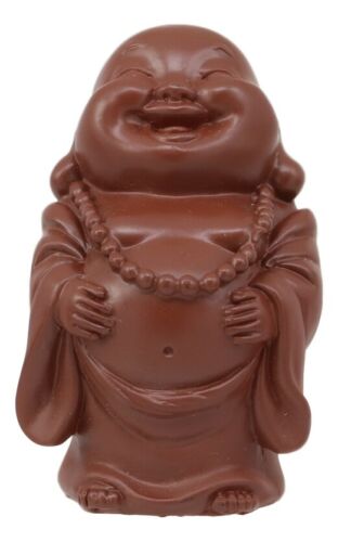 ebros gift Laughing Buddha Rubbing Fat Belly Feng Shui Bodhissatva Maitreya Mini Figurine