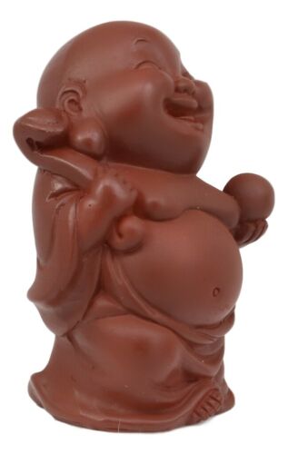 Ebros Gift Laughing Buddha With Wisdom Pearl Feng Shui Bodhissatva Maitreya Mini Figurine
