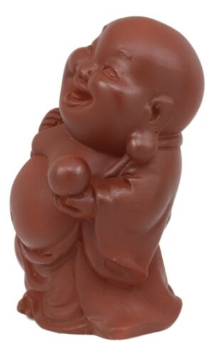 Ebros Gift Laughing Buddha With Wisdom Pearl Feng Shui Bodhissatva Maitreya Mini Figurine