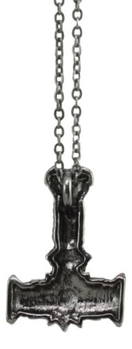 Ebros Gift Legend Of Asgard Norse Mythology Mjolnir Thor Hammer Pendant Pewter Necklace
