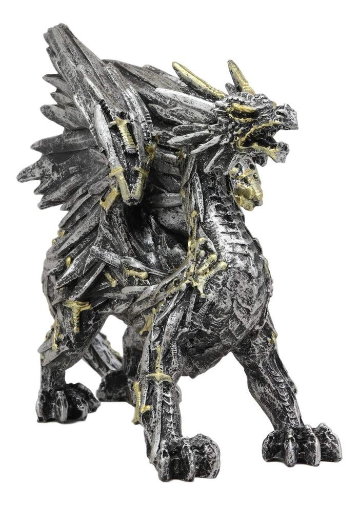 Ebros Gift Legend Of The Swords Valyrian Blades Roaring Dragon Statue 8"L Dungeons Dragons