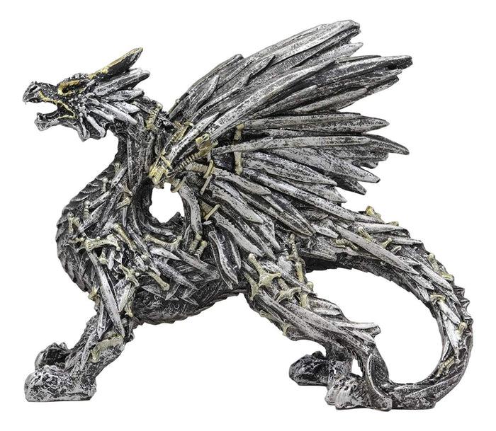 Ebros Gift Legend Of The Swords Valyrian Blades Roaring Dragon Statue 8"L Dungeons Dragons