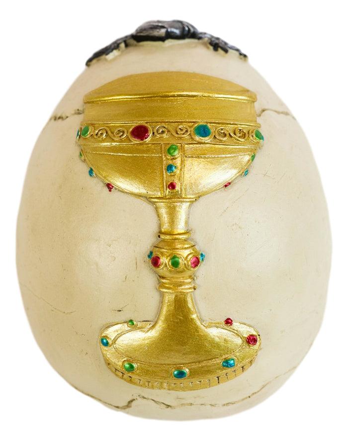 Ebros Gift Legendary King Arthur Roundtable Knights Sir Percival Holy Grail Skull Statue
