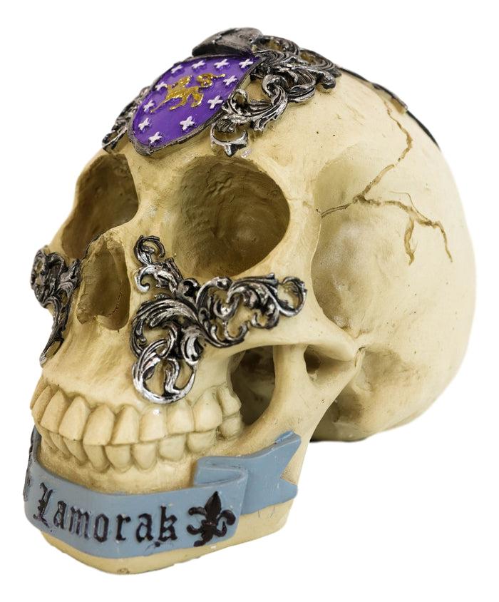 Ebros Gift Legends King Arthur Roundtable Knights Sir Lamorak Celtic Knotwork Skull Statue