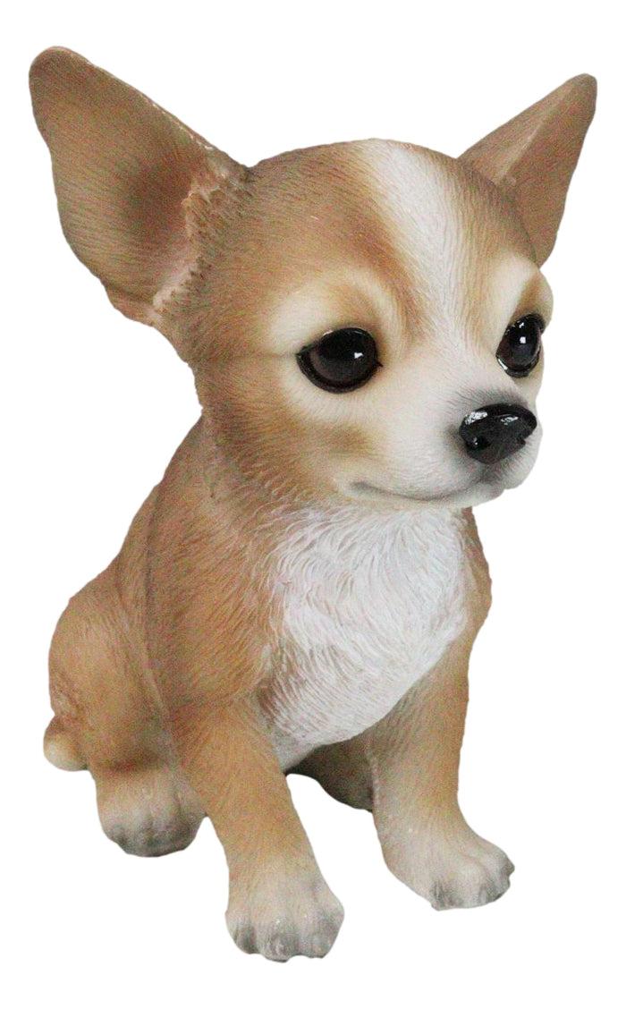 ebros gift Lifelike Adorable Deer Head Chihuahua Dog Puppy Sitting Home Decor Figurine